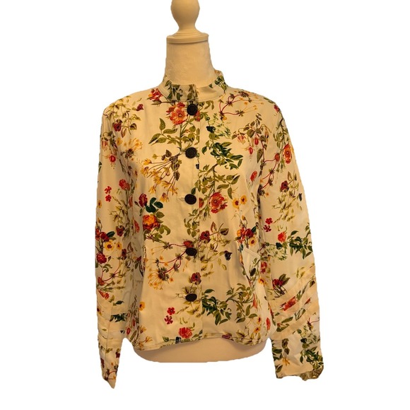 Disney Alice Through the Looking Glass Women Floral Jacket Size Medium Designer - Picture 1 of 13